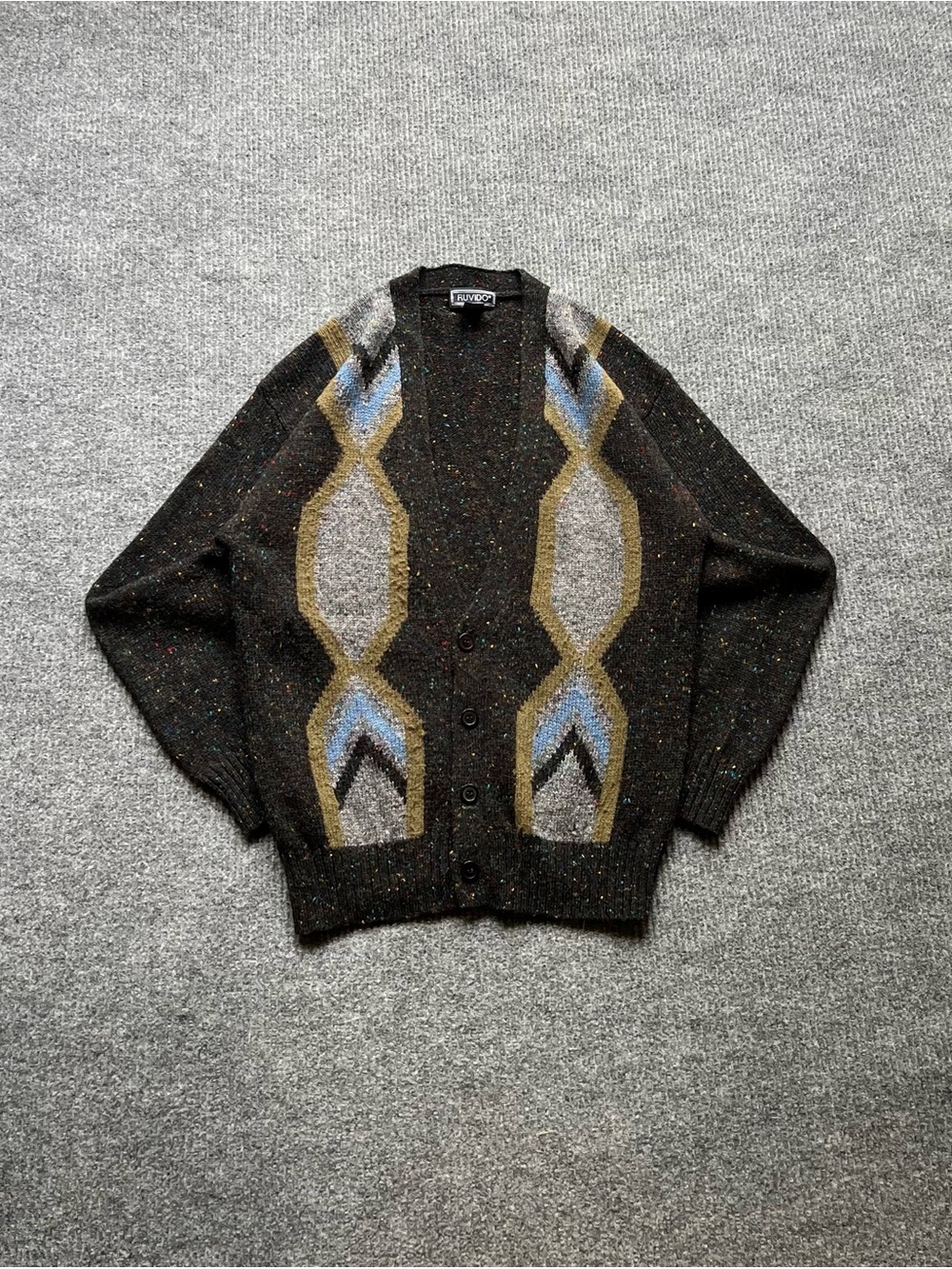 Vintage Grandpa Wool Blend Cardigan